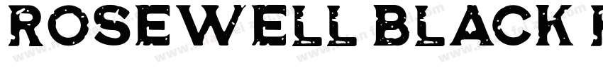 Rosewell Black RGH Regular字体转换